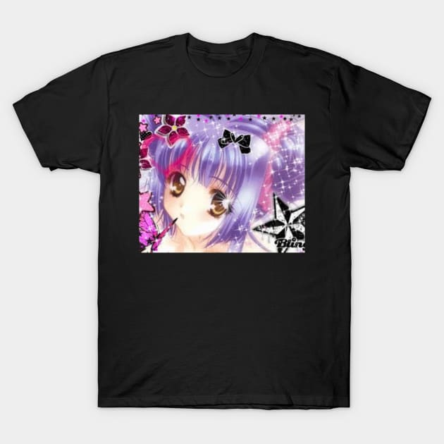 anime grl blingee ♥̩͙ˊˎ T-Shirt by aishc